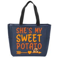 Shes My Sweet Potato I Yam Set Thanksgiving Couples Matching Zip Tote Bag