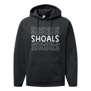 S Muscle Shoals Alabama Bama Southern Tuscumbia Florence Performance Fleece Hoodie