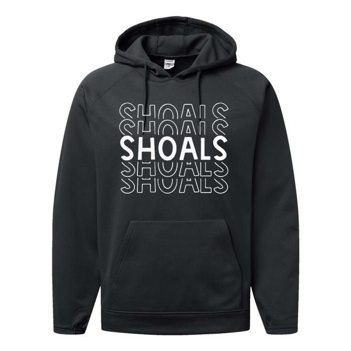 S Muscle Shoals Alabama Bama Southern Tuscumbia Florence Performance Fleece Hoodie