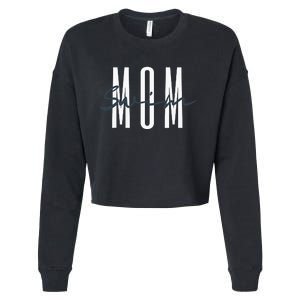 Swim Mom Swim Mama Swim Team Swimmers Mother Cropped Pullover Crew