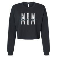 Swim Mom Swim Mama Swim Team Swimmers Mother Cropped Pullover Crew