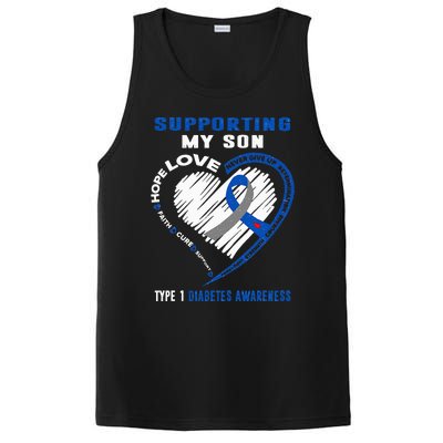 Supporting My Son Type 1 Diabetes Awareness PosiCharge Competitor Tank