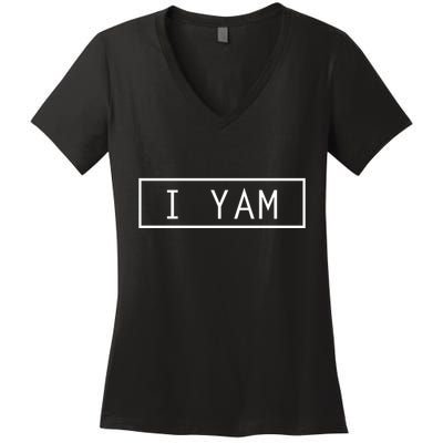 SheS My Sweet Potato I Yam Thanksgiving Women's V-Neck T-Shirt