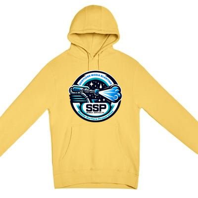 Ssp Mobile Services Dustless Blasting Surface Preparation Premium Pullover Hoodie