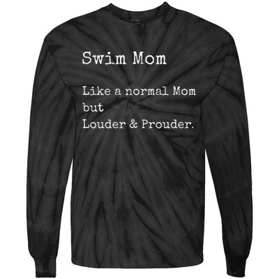 Swim Mom Tie-Dye Long Sleeve Shirt