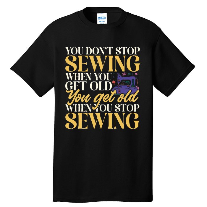 Sewing Machine Seamstress Quilting Sewing Tall T-Shirt