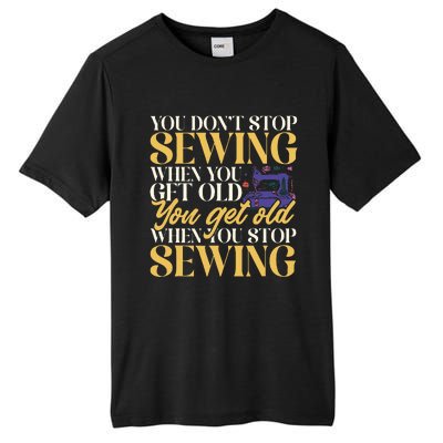 Sewing Machine Seamstress Quilting Sewing Tall Fusion ChromaSoft Performance T-Shirt