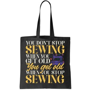 Sewing Machine Seamstress Quilting Sewing Tote Bag