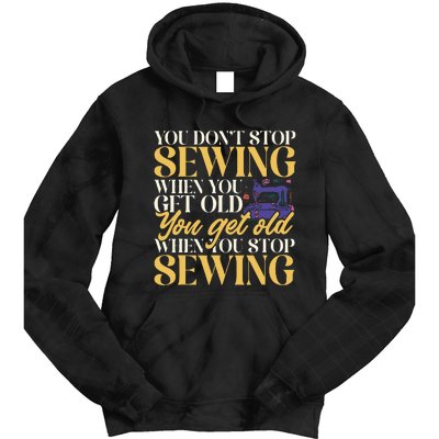 Sewing Machine Seamstress Quilting Sewing Tie Dye Hoodie