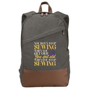 Sewing Machine Seamstress Quilting Sewing Cotton Canvas Backpack