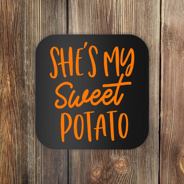 She's My Sweet Potato I Yam Set Couples Thanksgiving Funny Coaster