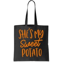 She's My Sweet Potato I Yam Set Couples Thanksgiving Funny Tote Bag