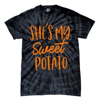 She's My Sweet Potato I Yam Set Couples Thanksgiving Funny Tie-Dye T-Shirt