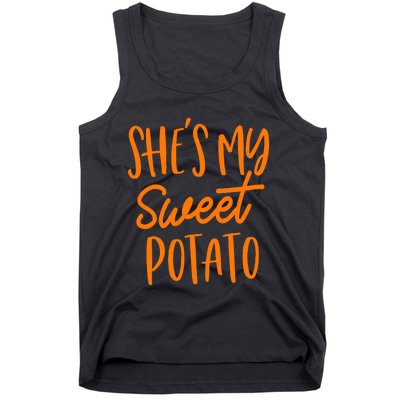 She's My Sweet Potato I Yam Set Couples Thanksgiving Funny Tank Top