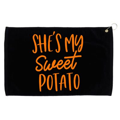 She's My Sweet Potato I Yam Set Couples Thanksgiving Funny Grommeted Golf Towel