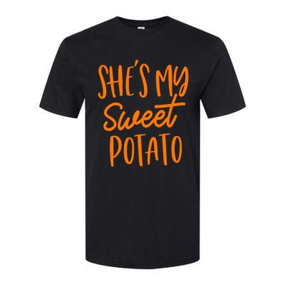 She's My Sweet Potato I Yam Set Couples Thanksgiving Funny Softstyle CVC T-Shirt