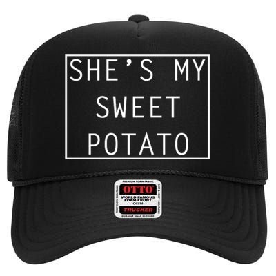 SheS My Sweet Potato I Yam Thanksgiving Graphic High Crown Mesh Back Trucker Hat