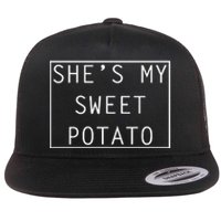 SheS My Sweet Potato I Yam Thanksgiving Graphic Flat Bill Trucker Hat