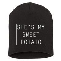 SheS My Sweet Potato I Yam Thanksgiving Graphic Short Acrylic Beanie