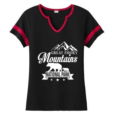 Smoky Mountains Ladies Halftime Notch Neck Tee