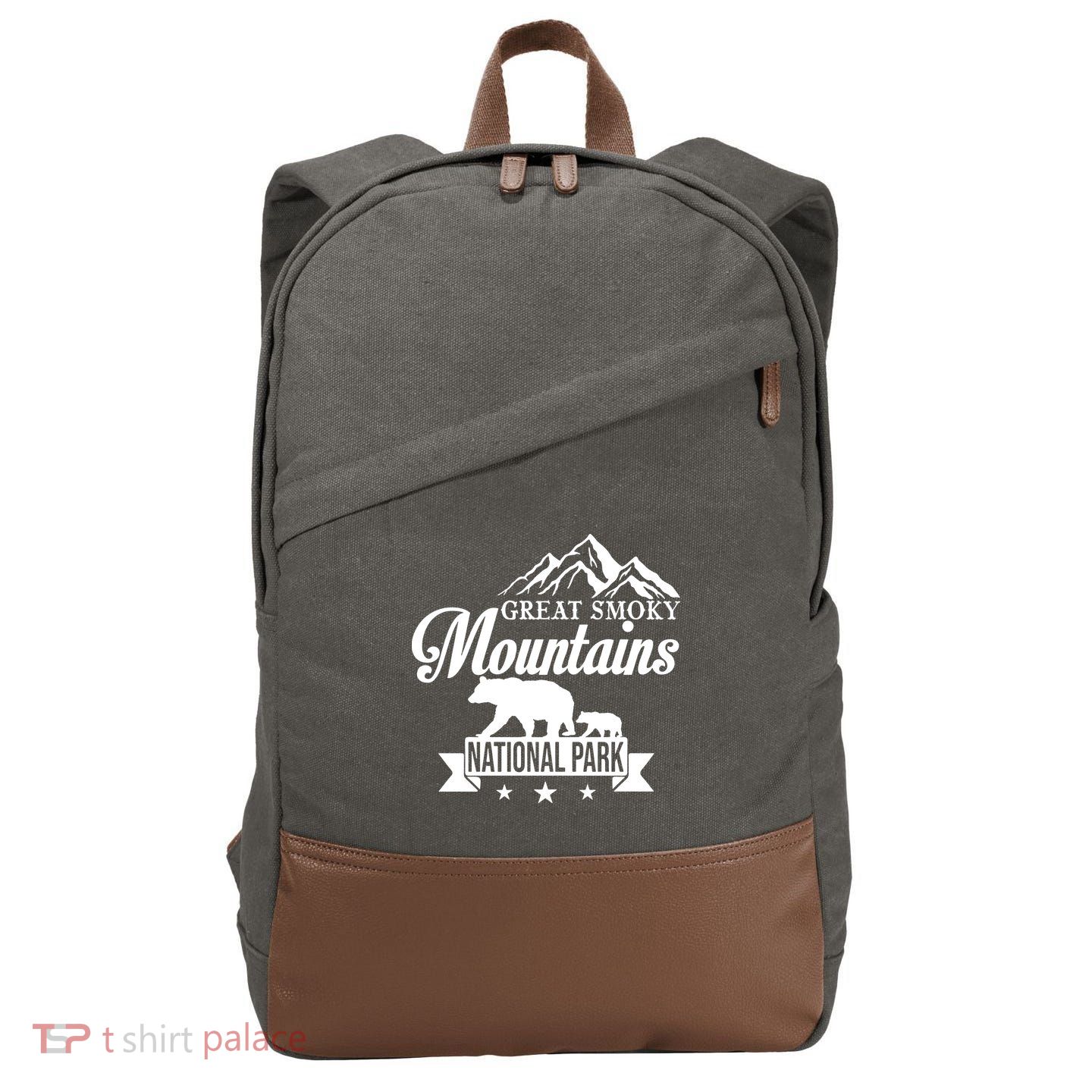 Smoky Mountains Cotton Canvas Backpack