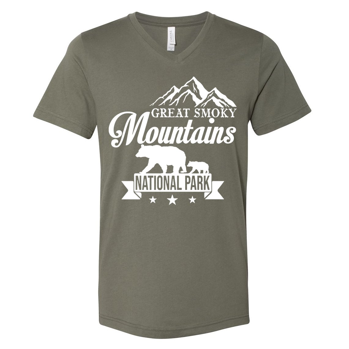Smoky Mountains V-Neck T-Shirt