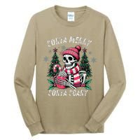 Sorta Merry Sorta Scary Skeleton Xmas Tree Christmas Pajamas Tall Long Sleeve T-Shirt