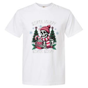 Sorta Merry Sorta Scary Skeleton Xmas Tree Christmas Pajamas Garment-Dyed Heavyweight T-Shirt