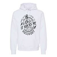 Skull Mom Some Days I Rock It Some Days It Rocks Me Recovery Premium Hoodie