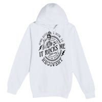 Skull Mom Some Days I Rock It Some Days It Rocks Me Recovery Premium Pullover Hoodie