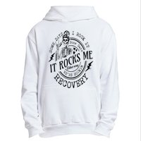 Skull Mom Some Days I Rock It Some Days It Rocks Me Recovery Urban Pullover Hoodie