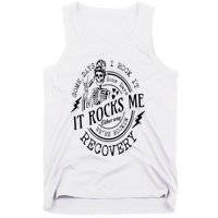 Skull Mom Some Days I Rock It Some Days It Rocks Me Recovery Tank Top