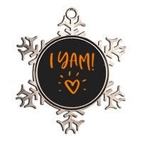 She's My Sweet Potato I Yam Set Couples Thanksgiving Metallic Star Ornament