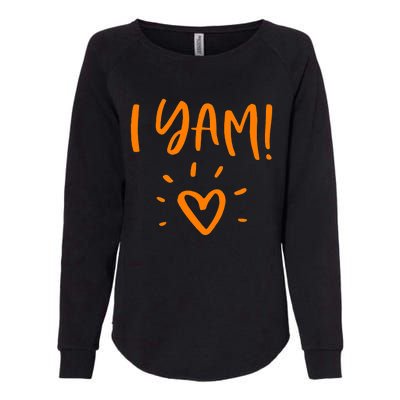 She's My Sweet Potato I Yam Set Couples Thanksgiving Womens California Wash Sweatshirt