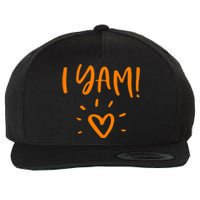 She's My Sweet Potato I Yam Set Couples Thanksgiving Wool Snapback Cap