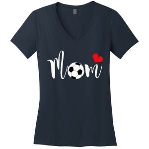 Soccer Mom Shirt for  Love You Mom Women's V-Neck T-Shirt