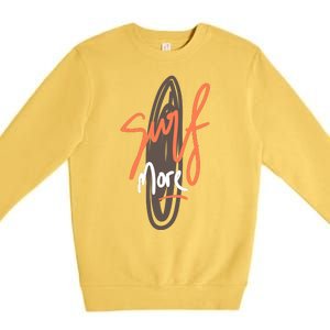 Surf More Premium Crewneck Sweatshirt