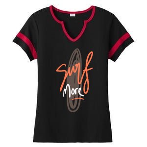 Surf More Ladies Halftime Notch Neck Tee