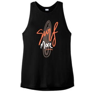 Surf More Ladies PosiCharge Tri-Blend Wicking Tank