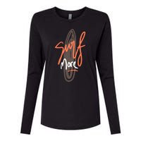 Surf More Womens Cotton Relaxed Long Sleeve T-Shirt