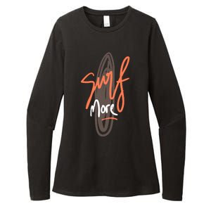 Surf More Womens CVC Long Sleeve Shirt