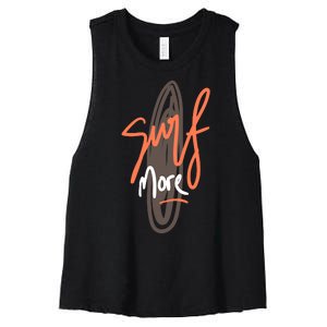 Surf More Women's Racerback Cropped Tank