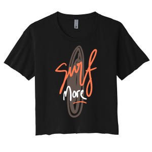 Surf More Women's Crop Top Tee