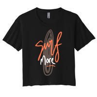 Surf More Women's Crop Top Tee