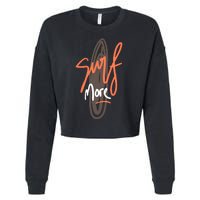 Surf More Cropped Pullover Crew