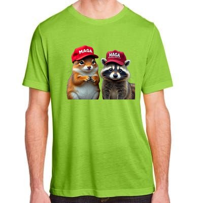 Social Media Star Peanut The Squirrel & Fred The Raccoon Adult ChromaSoft Performance T-Shirt