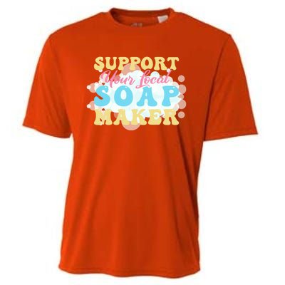 Soap Making Support Your Local Soap Maker Gift Cooling Performance Crew T-Shirt