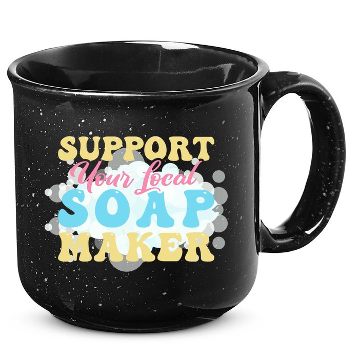 Soap Making Support Your Local Soap Maker Gift 15oz Campfire Ceramic Mug