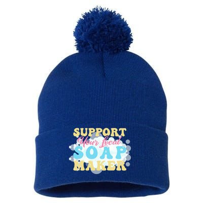Soap Making Support Your Local Soap Maker Gift Pom Pom 12in Knit Beanie
