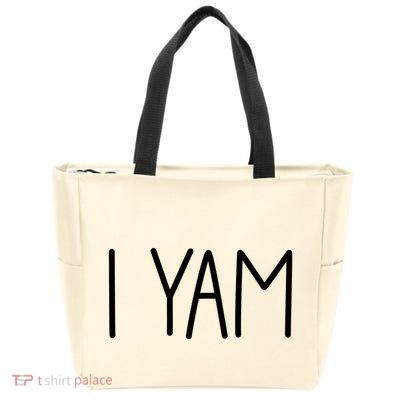 SheS My Sweet Potato I Yam Set Couples Thanksgiving Zip Tote Bag